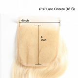 Blonde 613 Bodywave- Lace Closure
